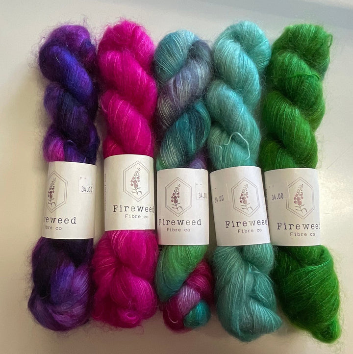 Fireweed Fibre Co Anemone Mohair Lace